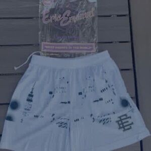 Eric Emanuel White and Black Athletic Shorts